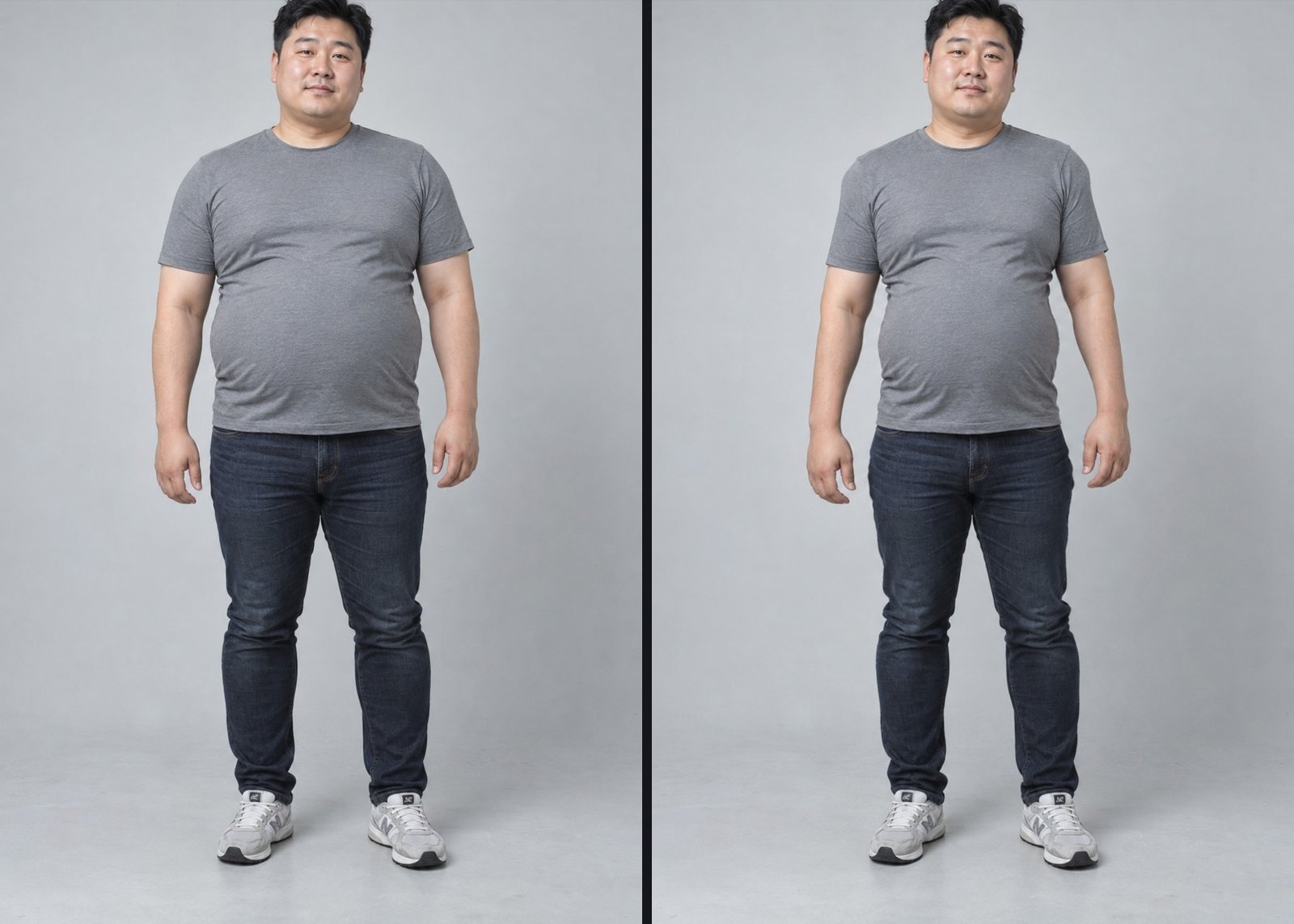 Largeur du corps et taille, pour les hommes aussi