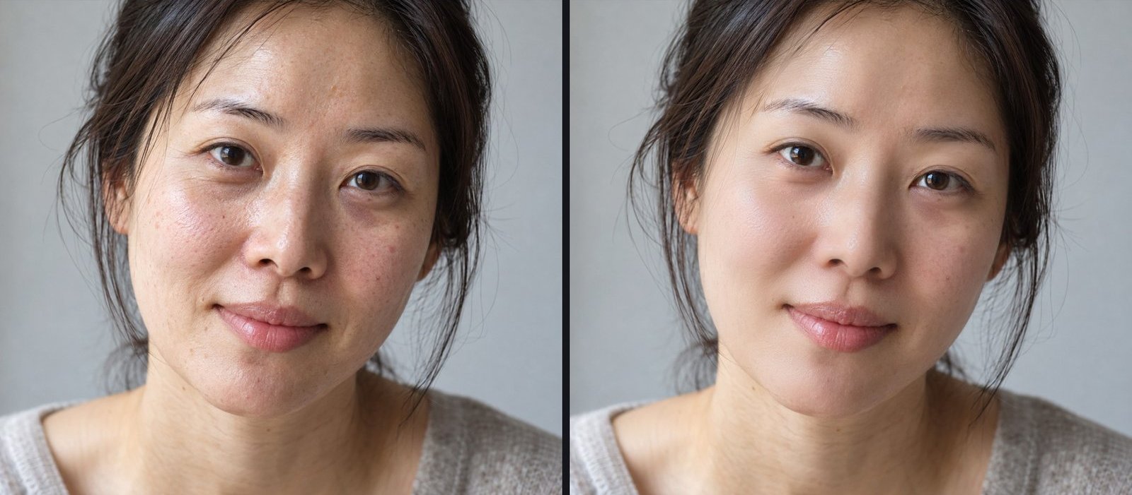 Imperfections, pores, cernes et brillance corrigés en douceur